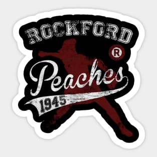 1945 rockford peaches Sticker